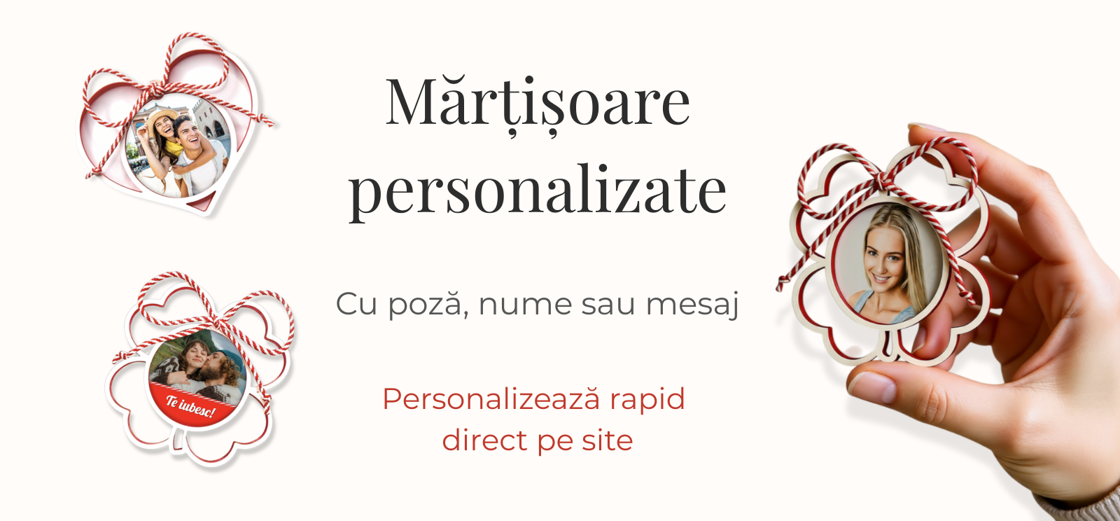 Martisoare Personalizate Cu Poza, Nume Sau Text